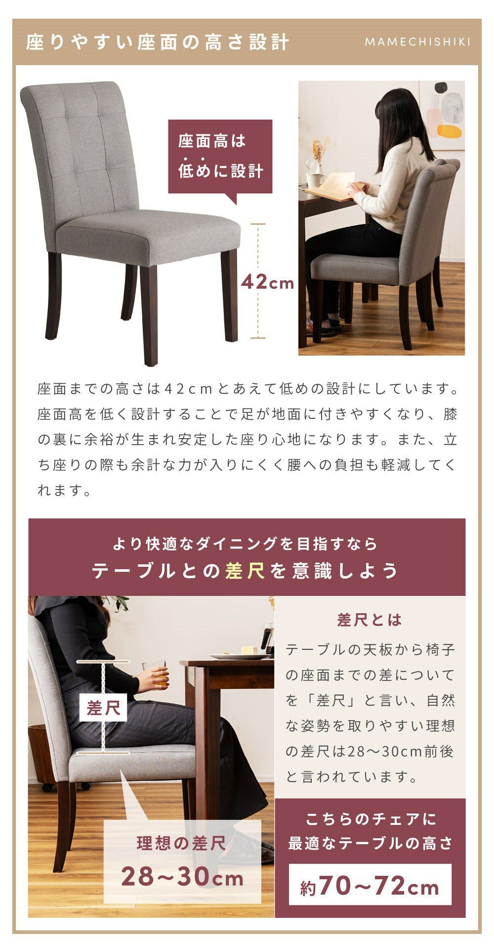 激安ダイニング5点セット 120×80cm テーブル＋チェア4脚 北欧風 5点セット] ダイニングテーブルセット 4人掛け 北欧 120cm幅｜DORIS