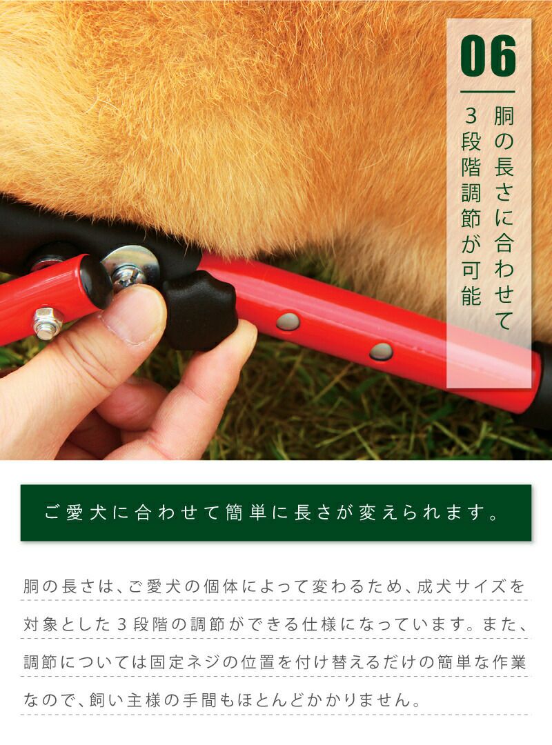 コーギー用] 犬用 歩行器 歩行補助 車いす サポート 車椅子 ペット