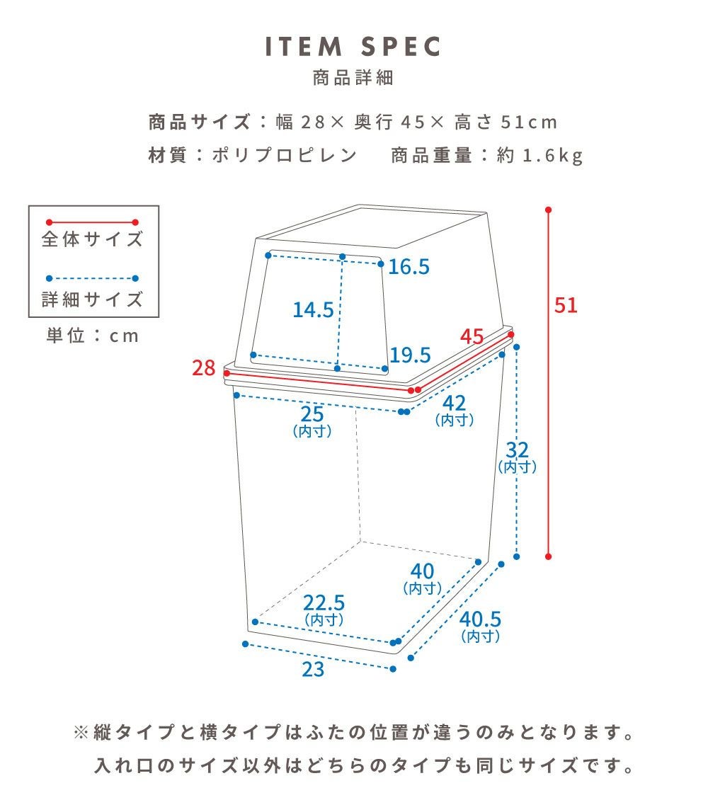 ごみ箱 30リットル セット くずかご ダストボックス 2段 ワイド｜Neil