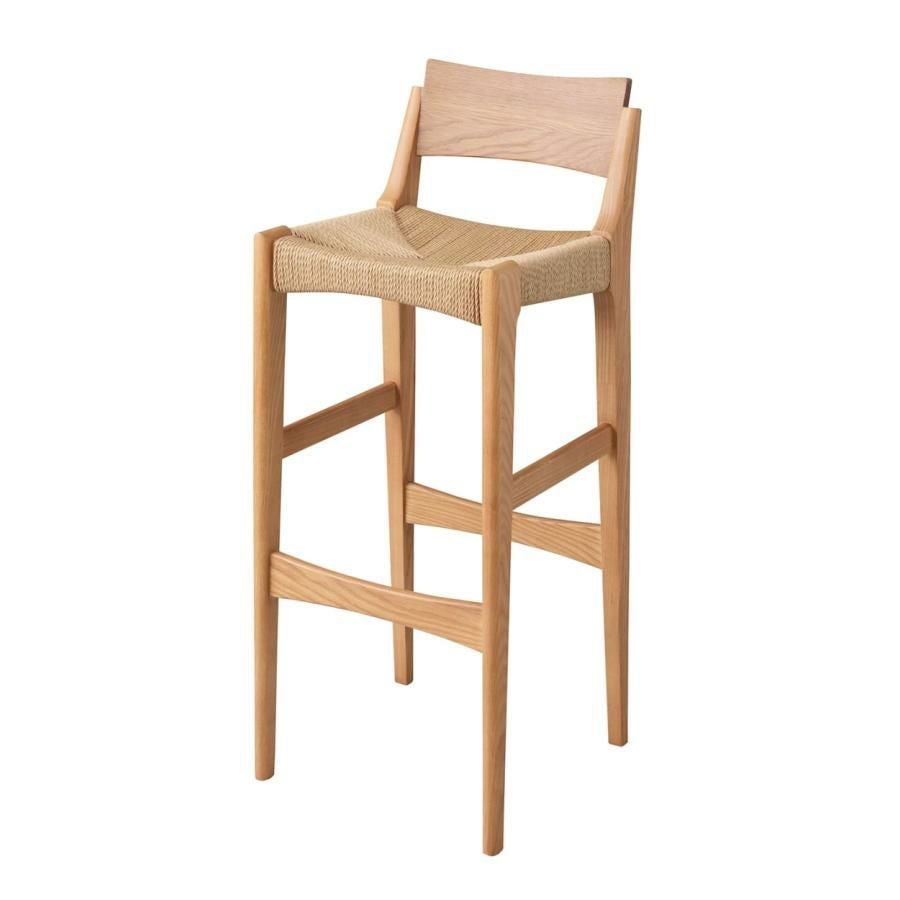 カウンターチェア ペーパーコード 座面高70cm ハイタイプ アームレス