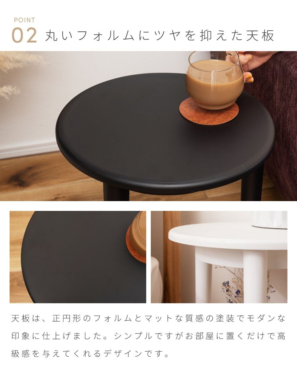 サイドテーブル 高さ50cm ラタン調 ナイトテーブル おしゃれ 北欧