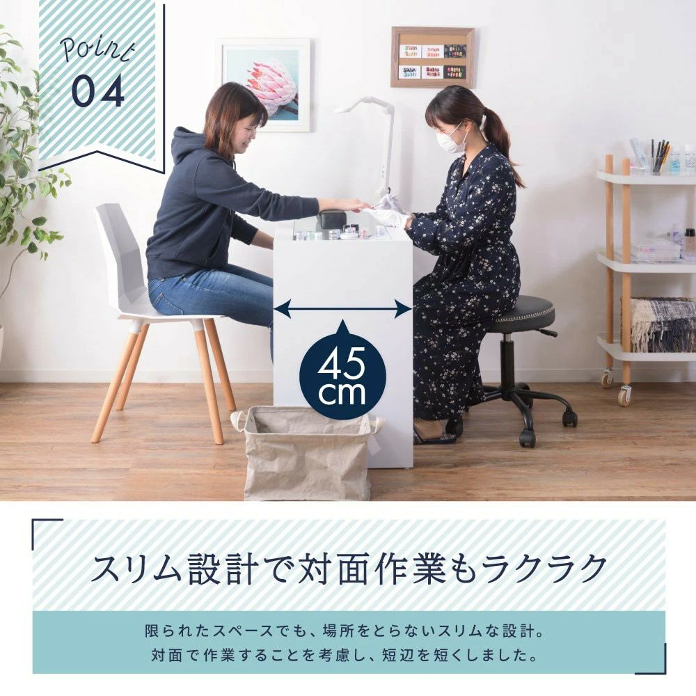 ネイルデスク＋デスクライトセット] ネイルデスク ネイル デスク 新