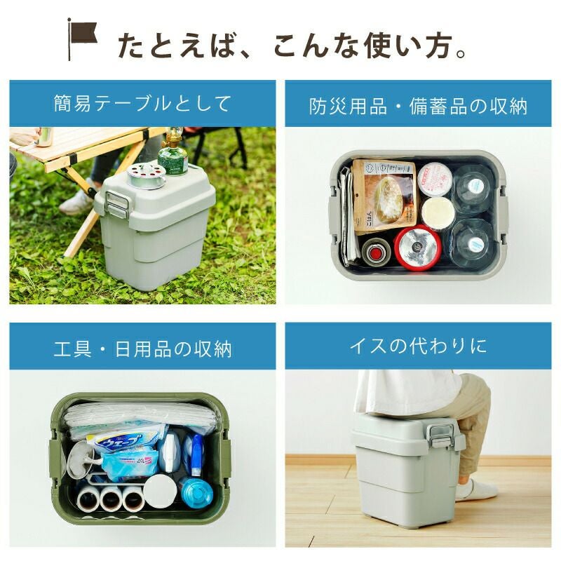 トランクカーゴ 20L キャンプ 防災グッズ収納 コンテナ ボックス