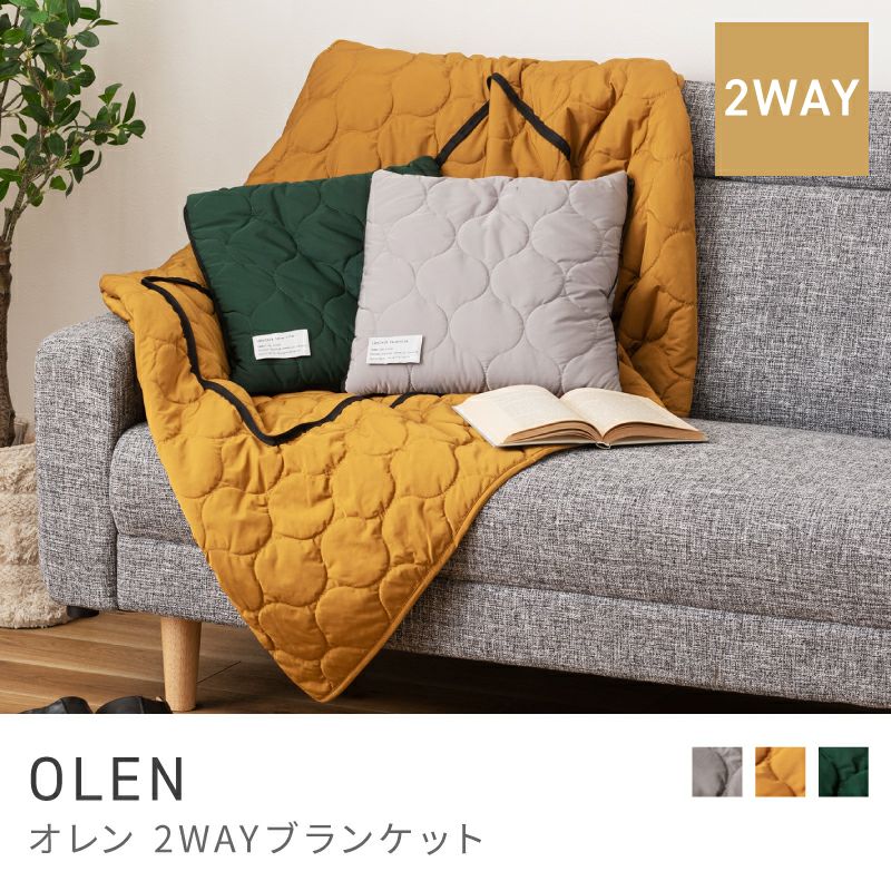ブランケット 2WAY クッションブランケット クッション 毛布 大判