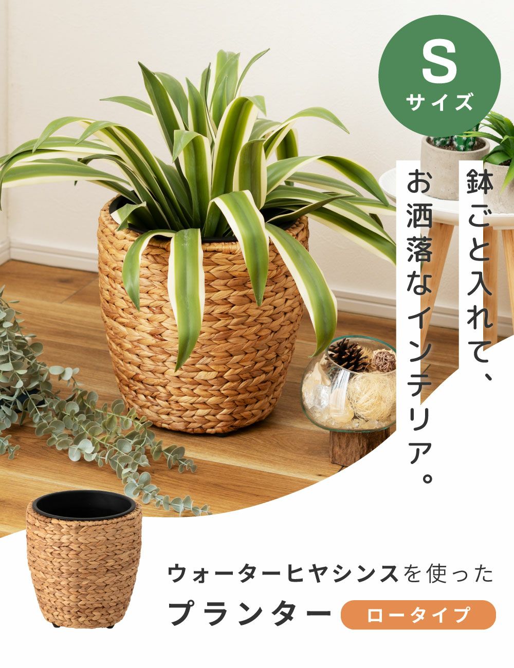 プランター 鉢植え 7号 完成品 幅29cm 高さ29 丸型 円形 ラウンド