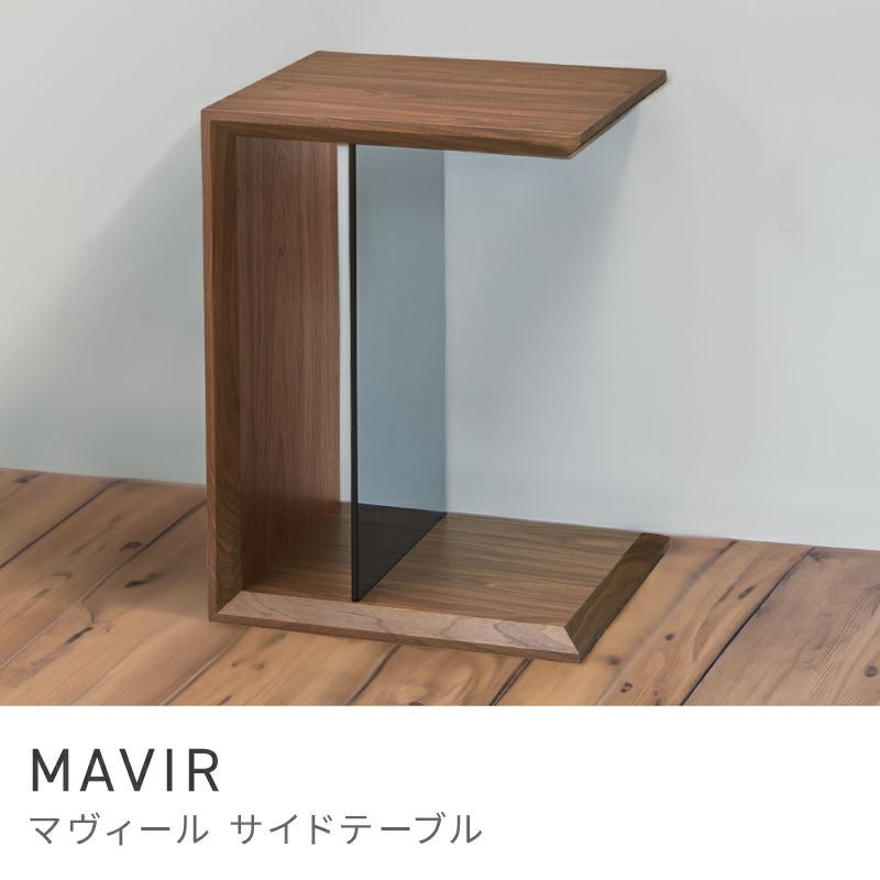 サイドテーブル 2WAY 収納棚 ガラス ナイトテーブル 完成品 棚付き 高