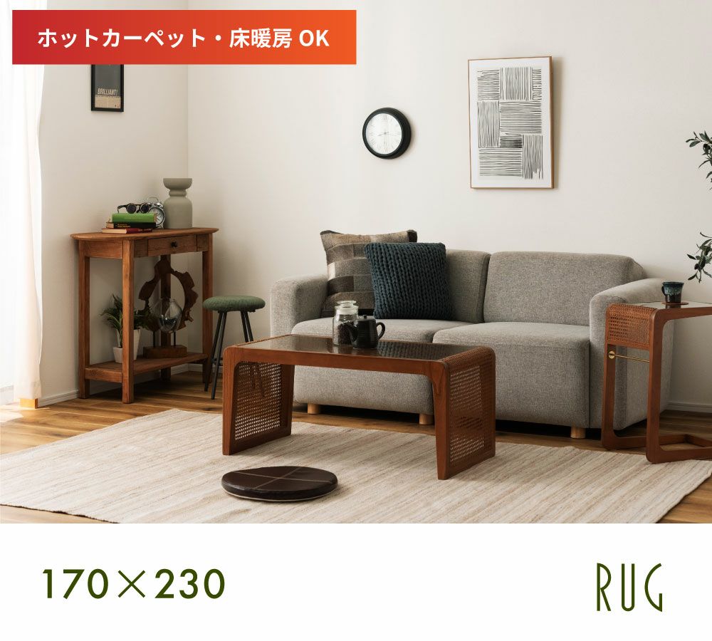 ラグ 170×230 長方形 ラグマット センターラグ センターマット｜SAMSON