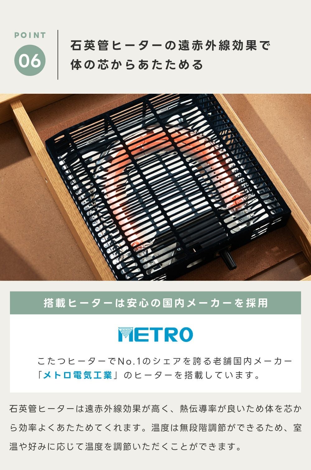 こたつ こたつテーブル 長方形 105×60 棚付き 収納 天板 コタツ 木製