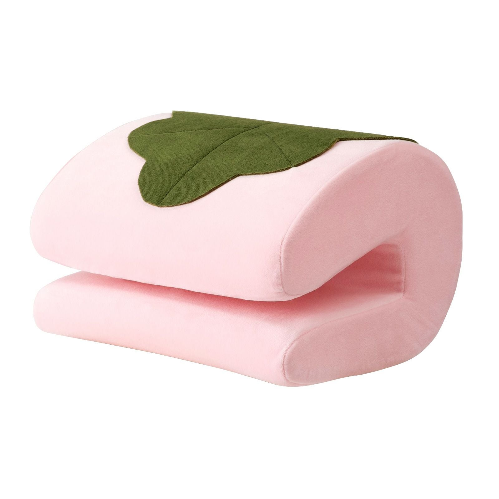 マニー　背当て付きコラージュシートクッション（ピンク） クッション 腰当て 枕 肘置き 背もたれ かわいい ポップ 和風 おもち