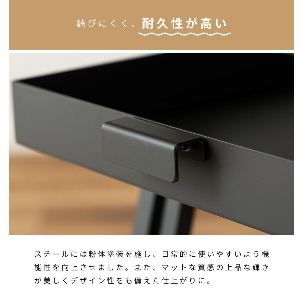 サイドテーブル 収納 キャスター 玄関 インダストリアル ベッド 北欧