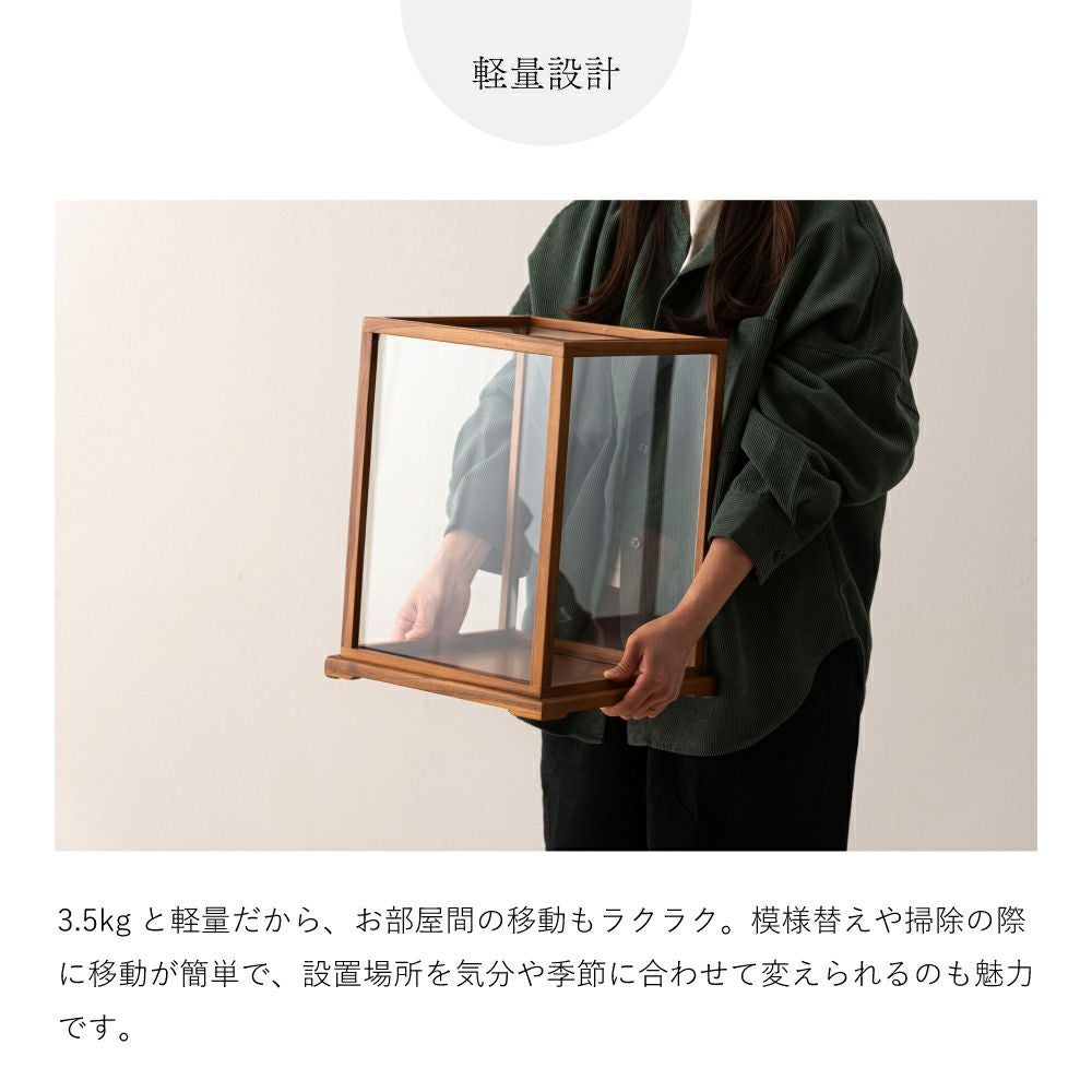 コレクションケース ショーケース コレクション収納 天然木 木製