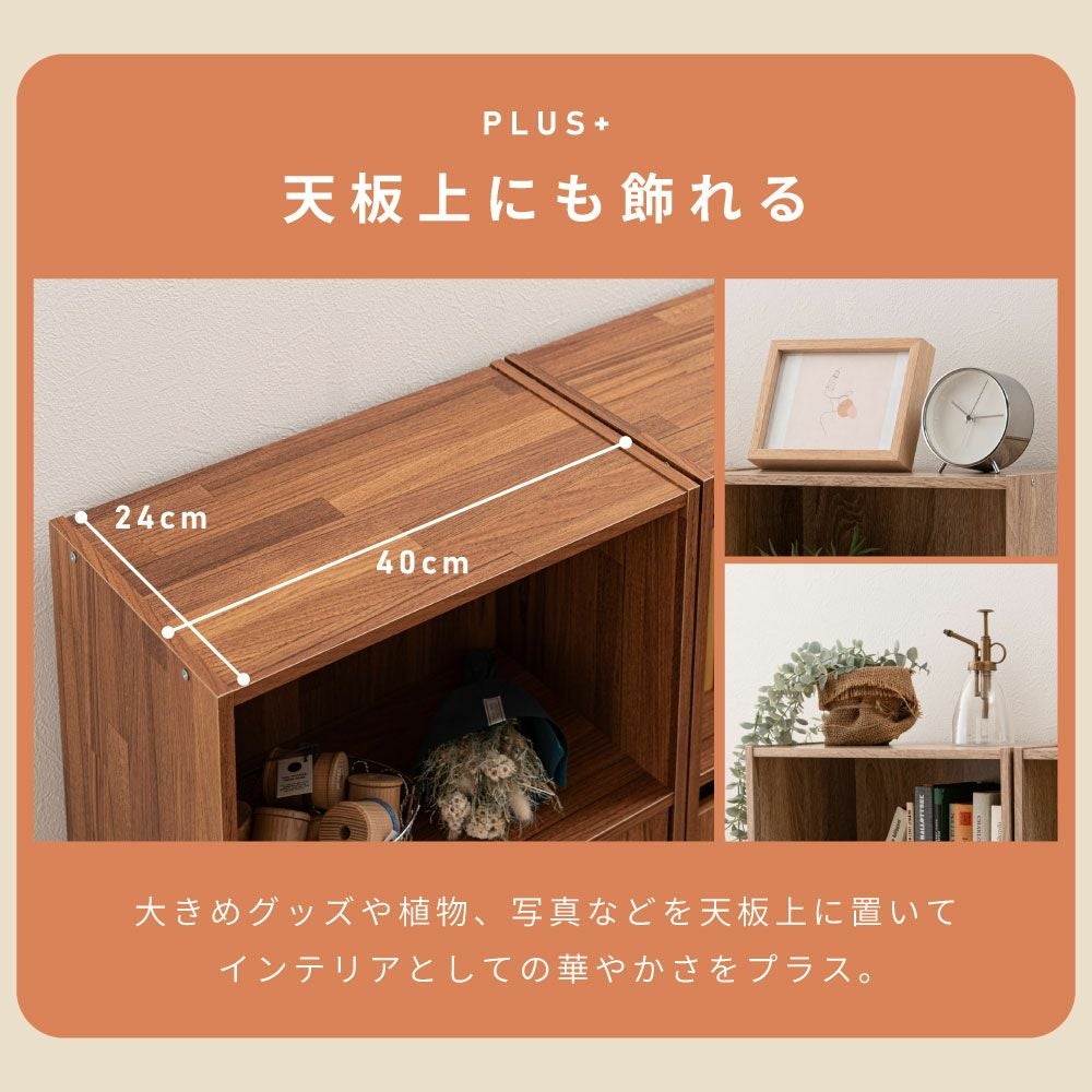 棚付きキャビネット 2個セット 3段 収納棚 シェルフ 本棚 扉付き