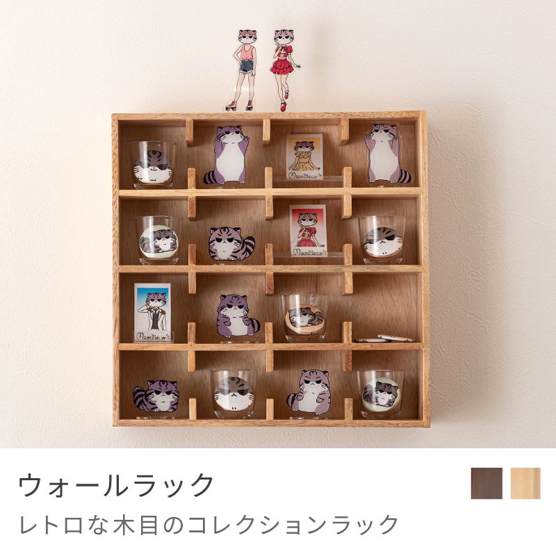 ウォールラック ケース コレクション収納 ウォールラック 棚