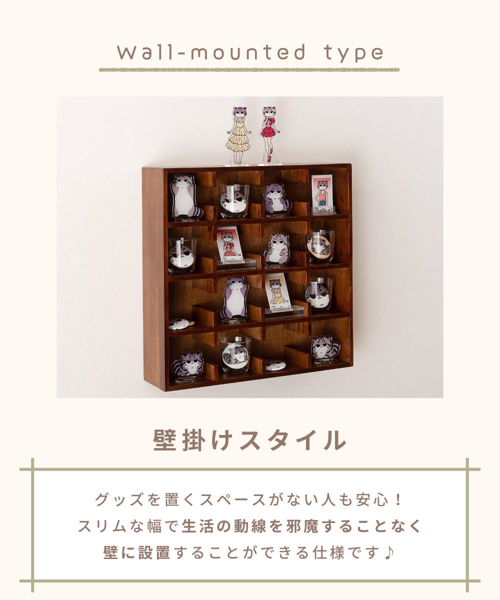 ウォールラック ケース コレクション収納 ウォールラック 棚