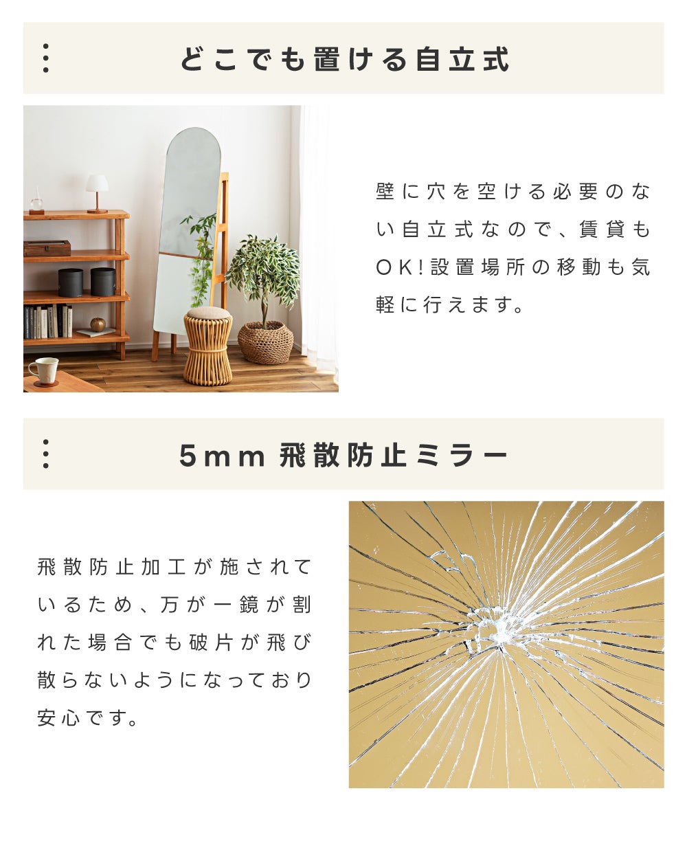 スタンドミラー 姿見 全身鏡 おしゃれ 北欧 収納 棚 楕円 アーチ